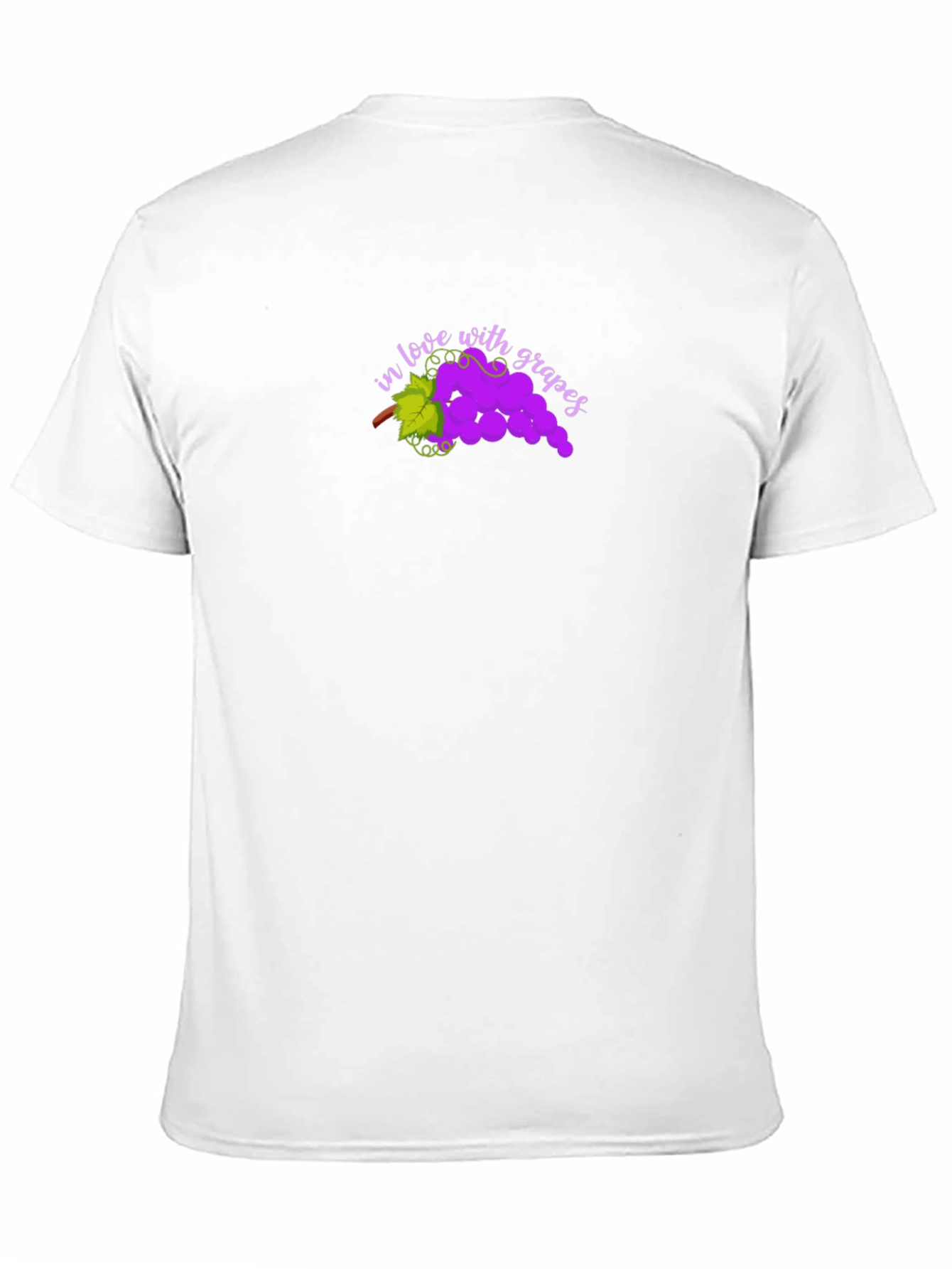 In Love with Grapes Black T-Shirt