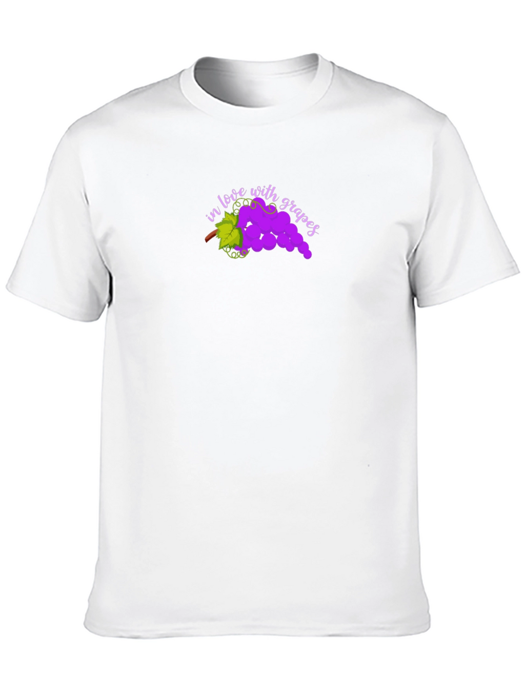 In Love with Grapes Black T-Shirt
