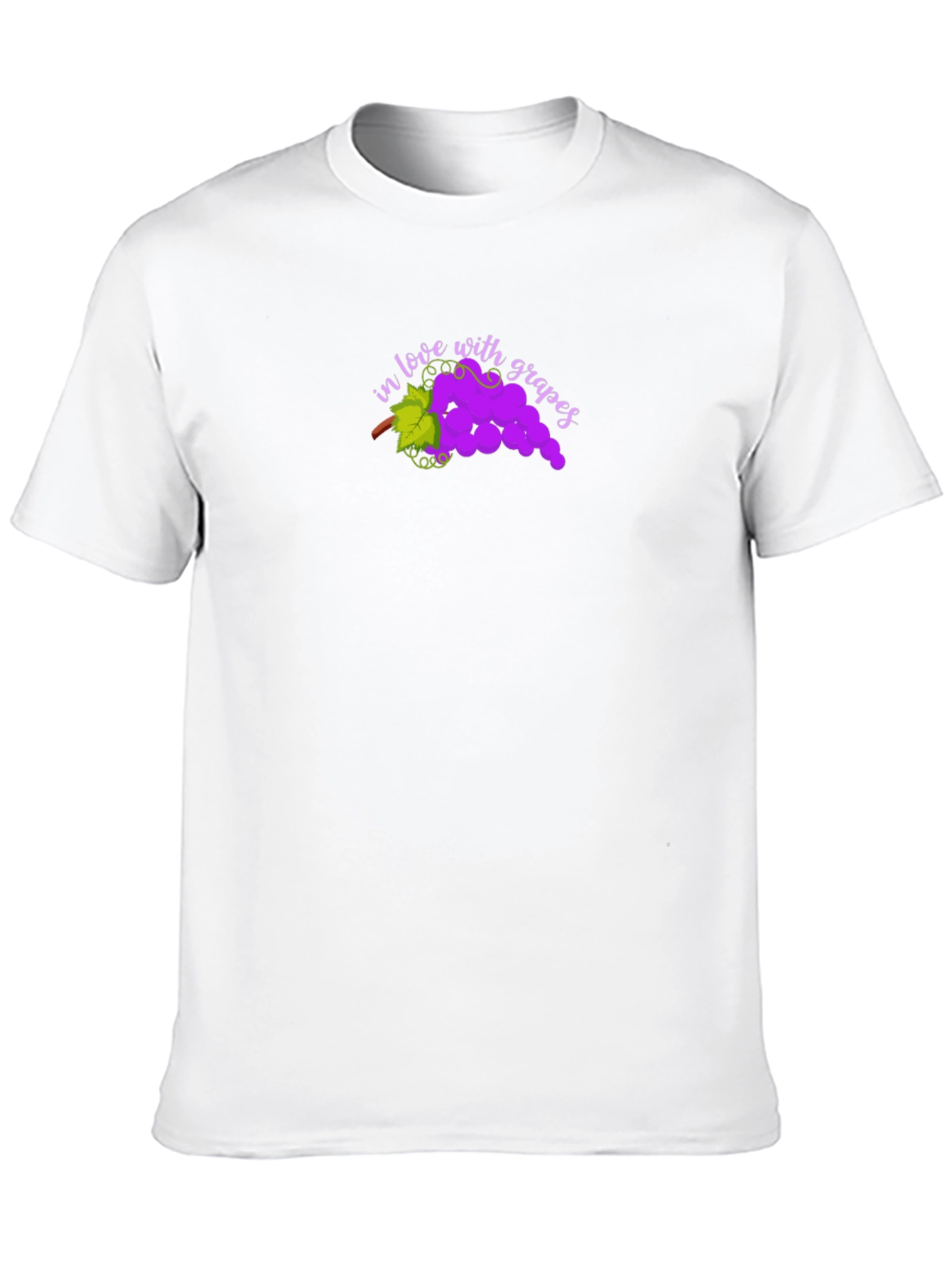 In Love with Grapes Black T-Shirt