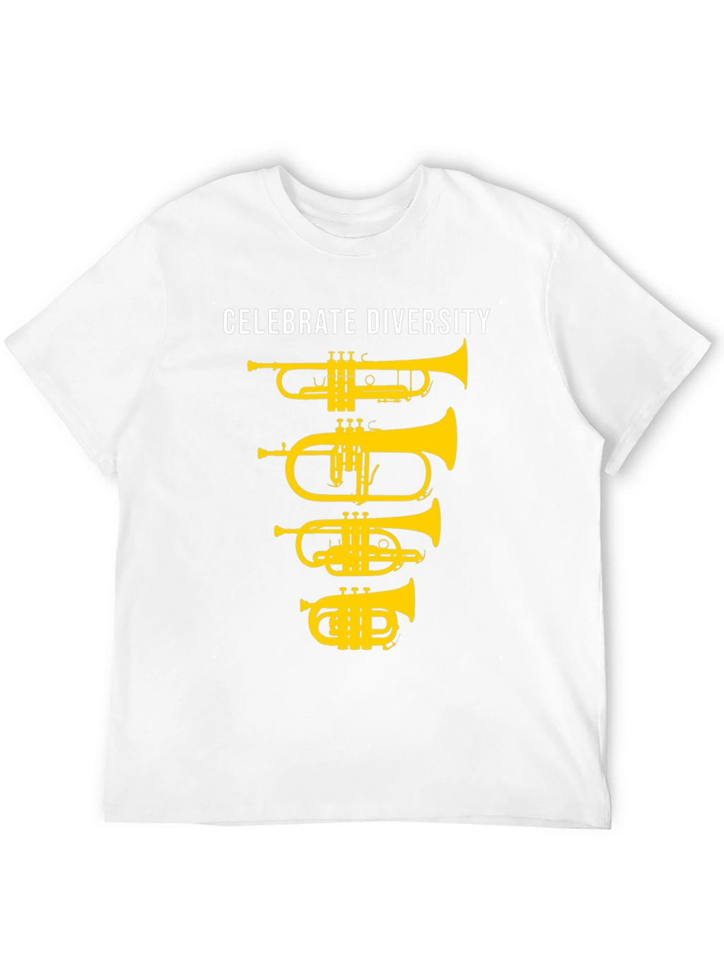 Celebrate Diversity Brass Instruments Black T-Shirt