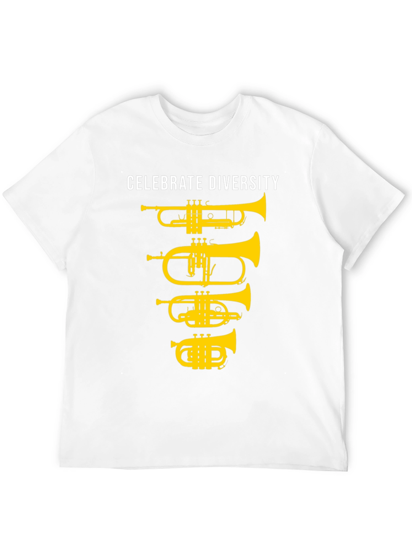 Celebrate Diversity Brass Instruments Black T-Shirt