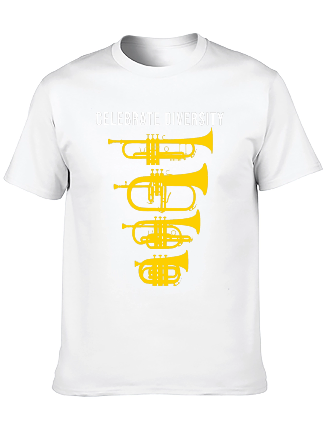 Celebrate Diversity Brass Instruments Black T-Shirt