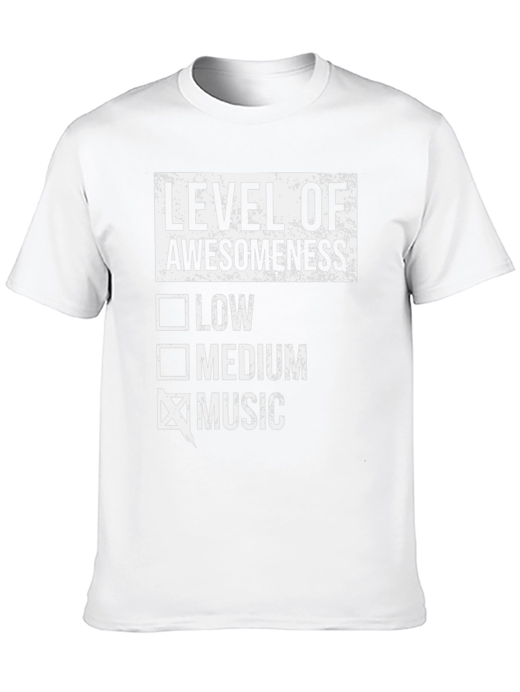 Level of Awesomeness Music T-Shirt