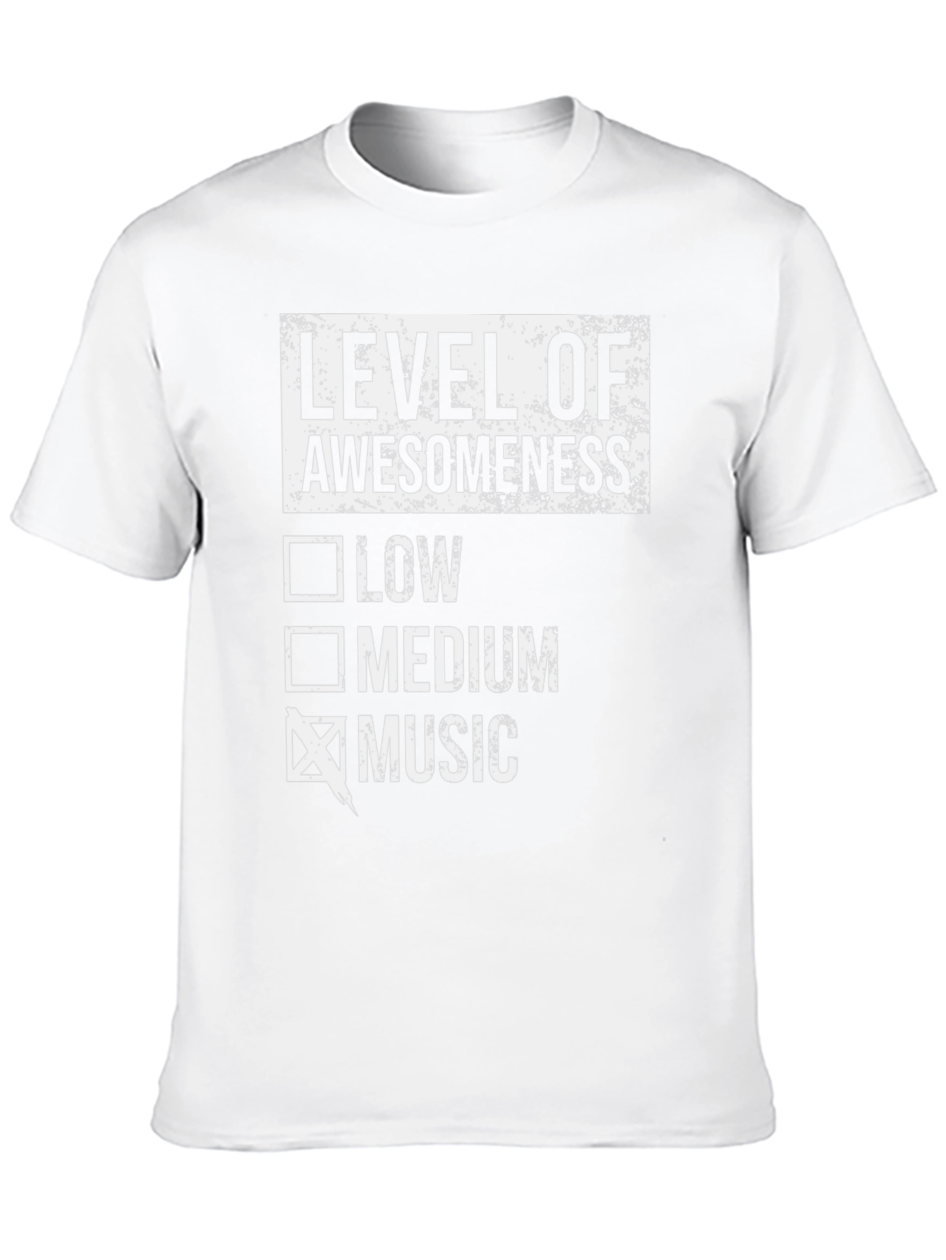Level of Awesomeness Music T-Shirt