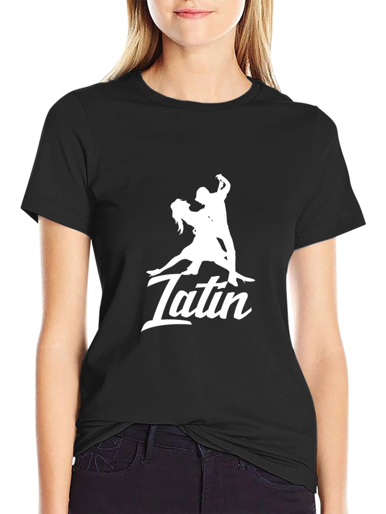 Latin Dance T-Shirt - Black Graphic Tee