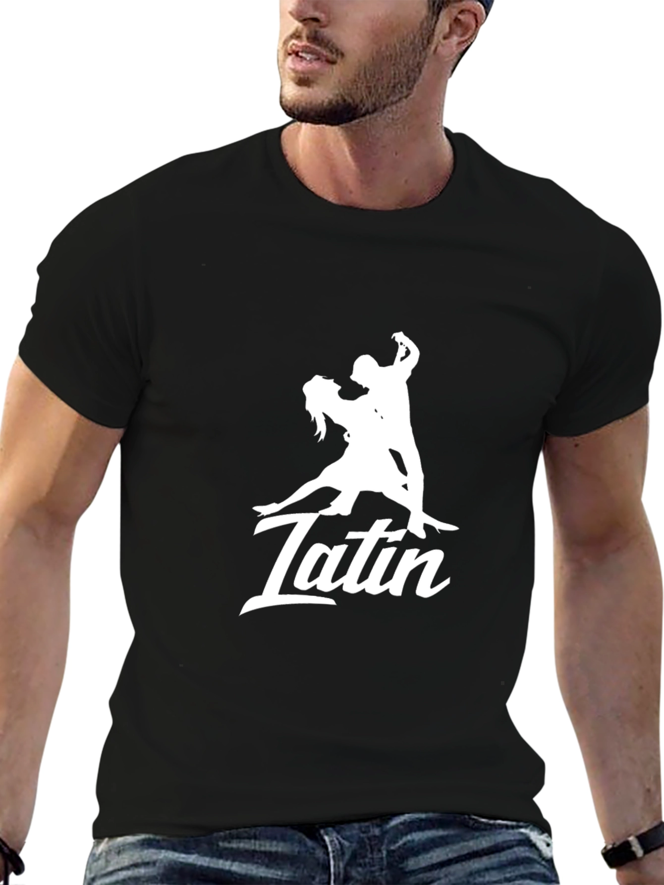 Latin Dance T-Shirt - Black Graphic Tee