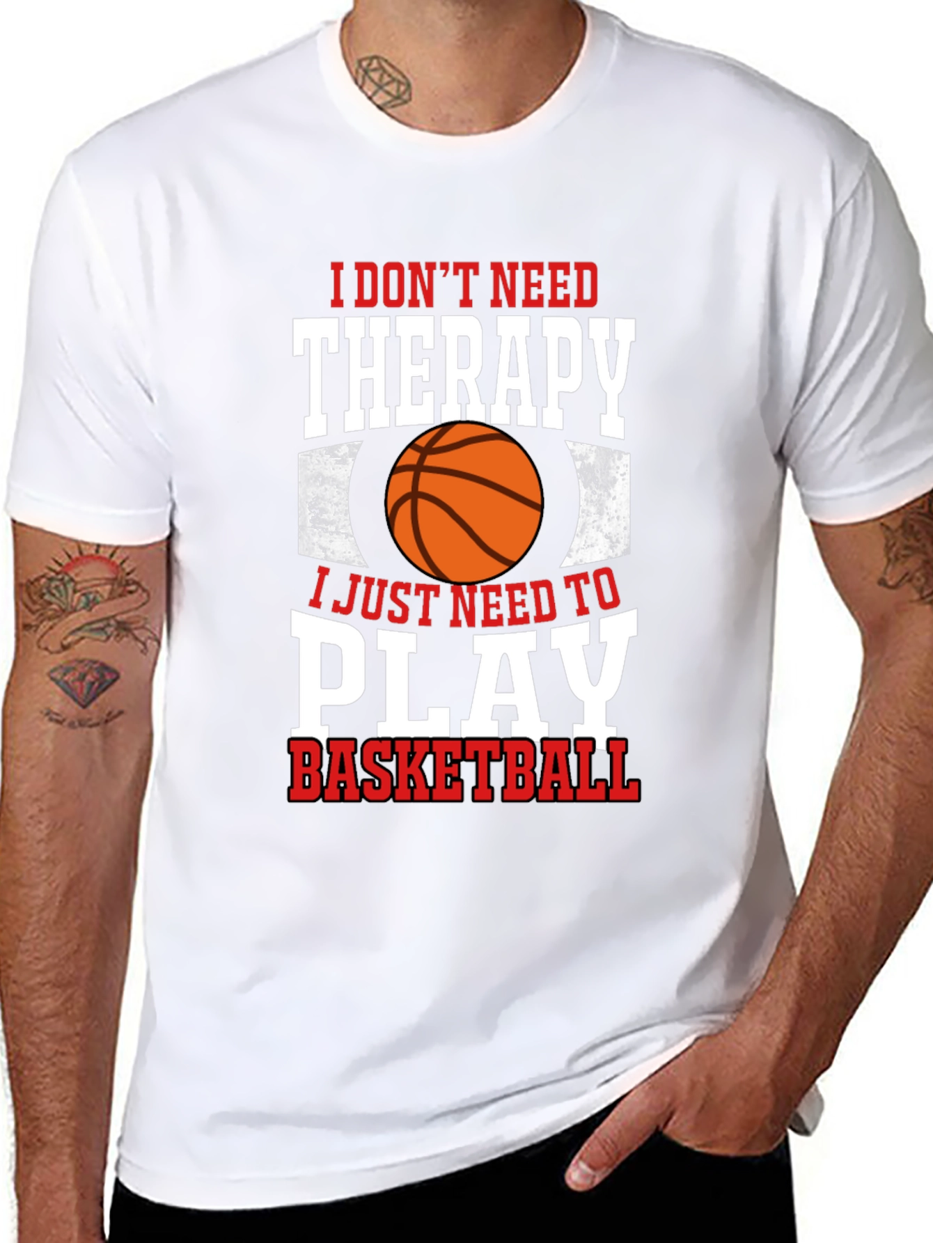 Basketball Therapy Graphic Tee