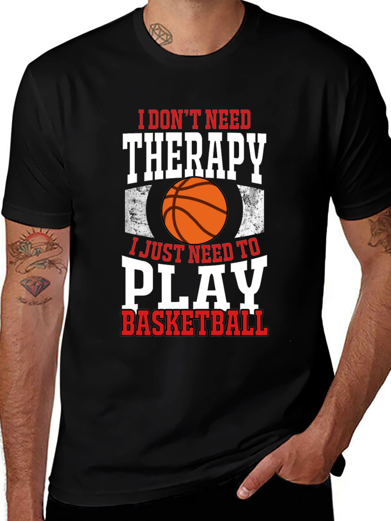 Basketball Therapy Graphic Tee
