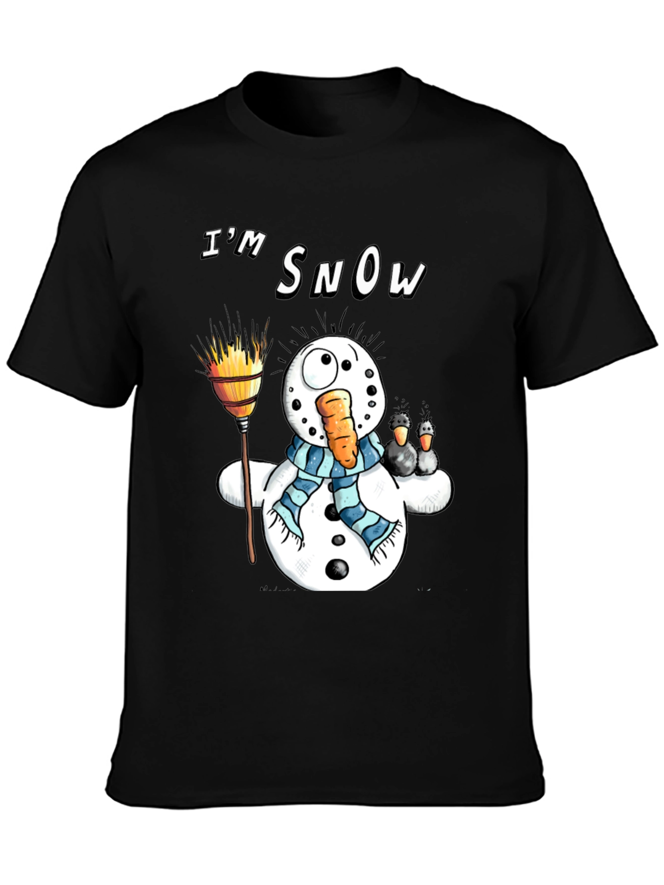 Funny Im Snow Snowman Graphic Tee
