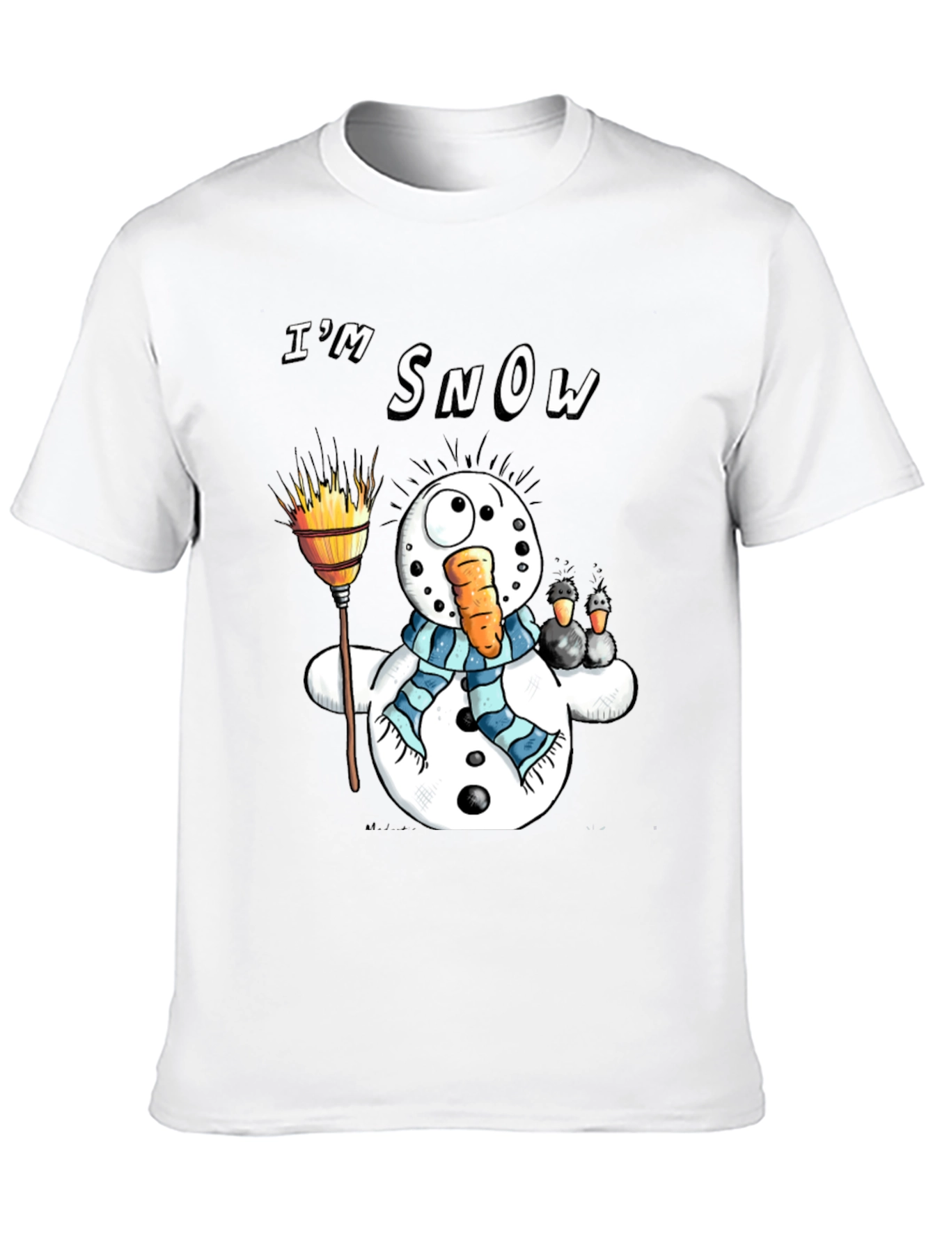 Funny Im Snow Snowman Graphic Tee
