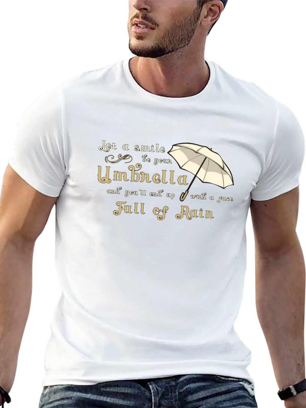 Smile Umbrella T-Shirt - Full of Rain