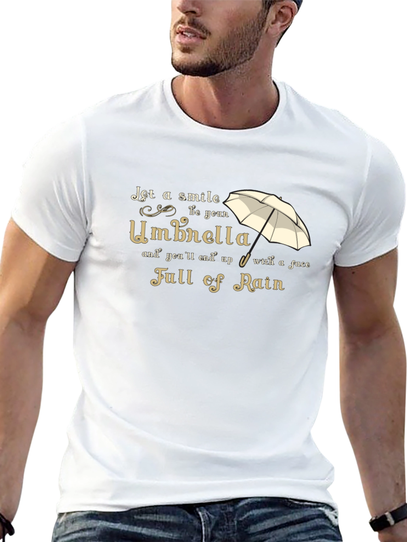 Smile Umbrella T-Shirt - Full of Rain