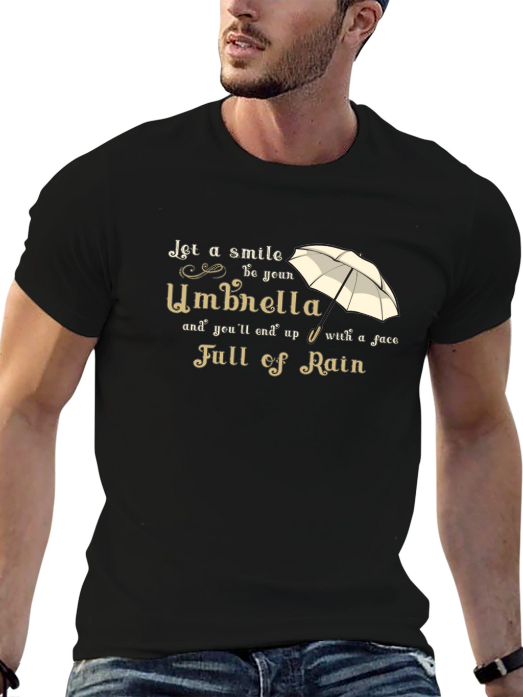 Smile Umbrella T-Shirt - Full of Rain