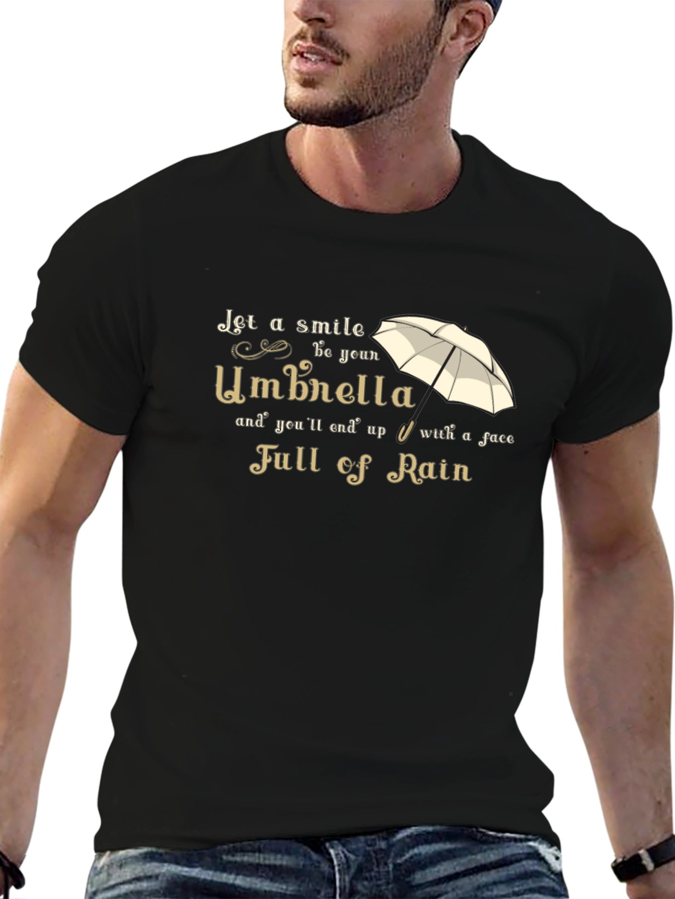 Smile Umbrella T-Shirt - Full of Rain