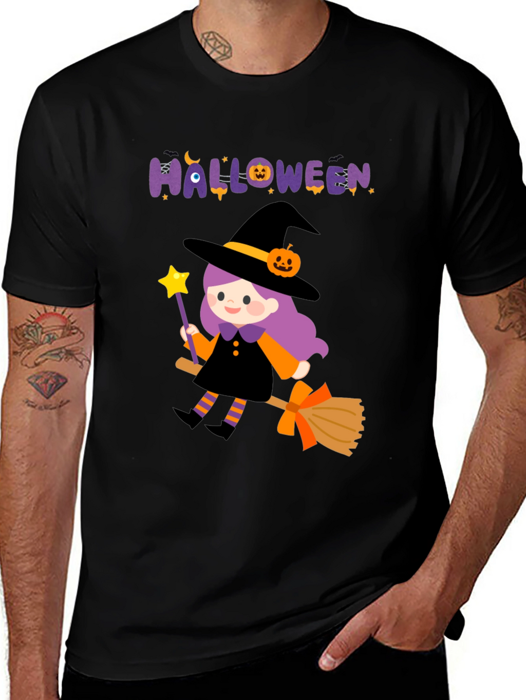 Halloween Witch T-Shirt - Spooky Season Apparel