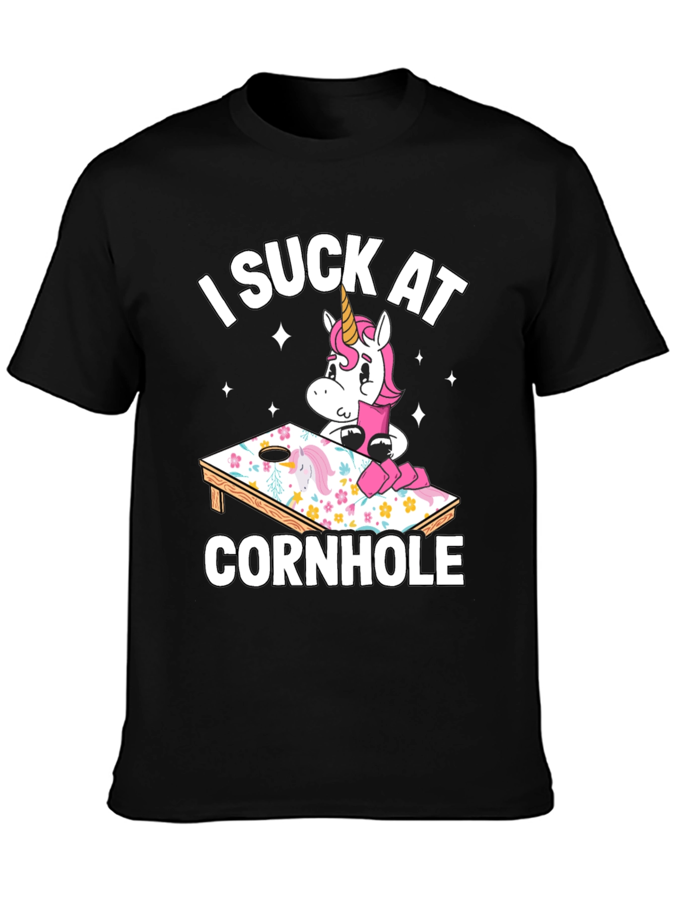 Funny Unicorn Cornhole T-Shirt