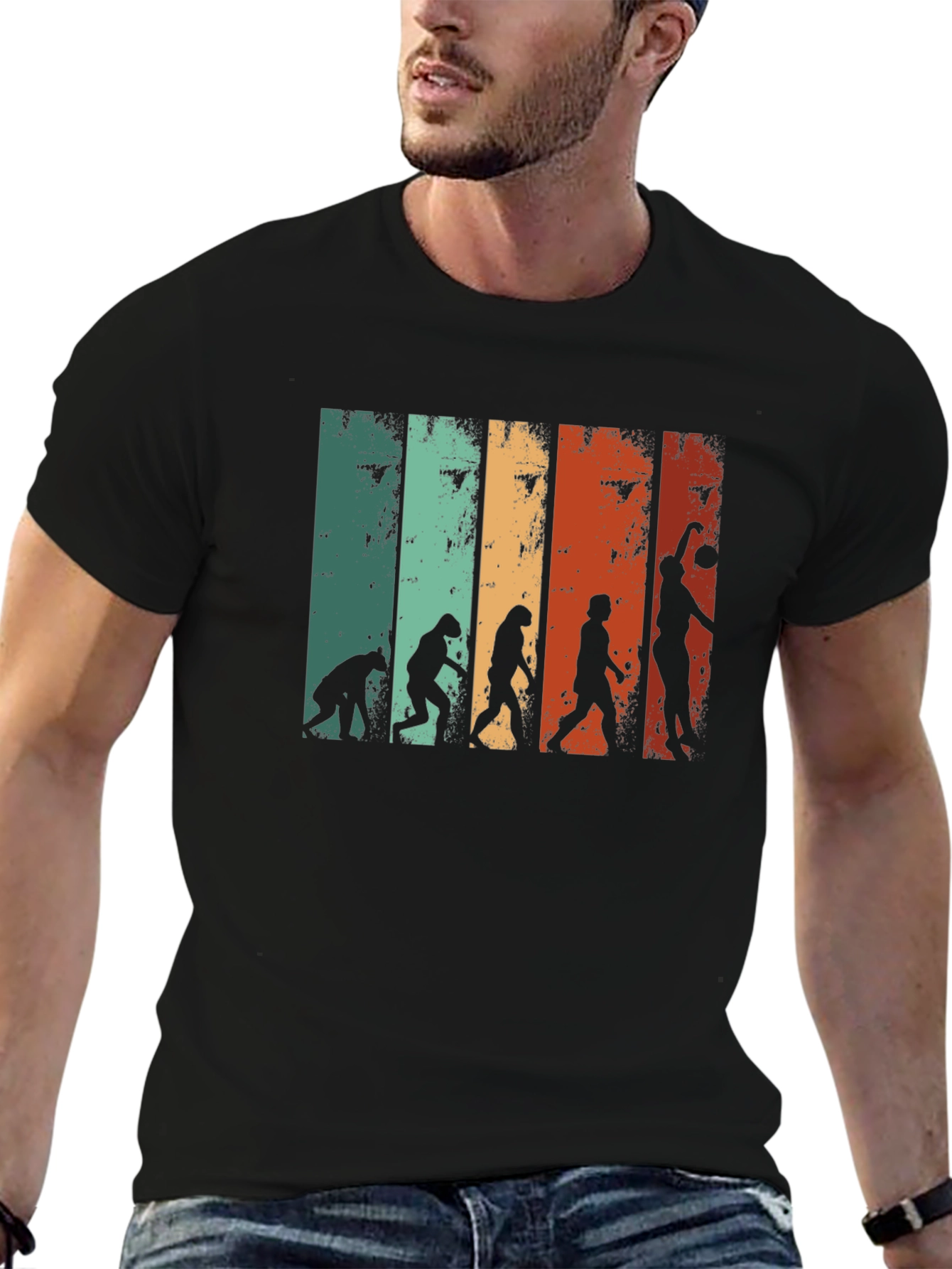 Basketball Evolution Mens T-Shirt
