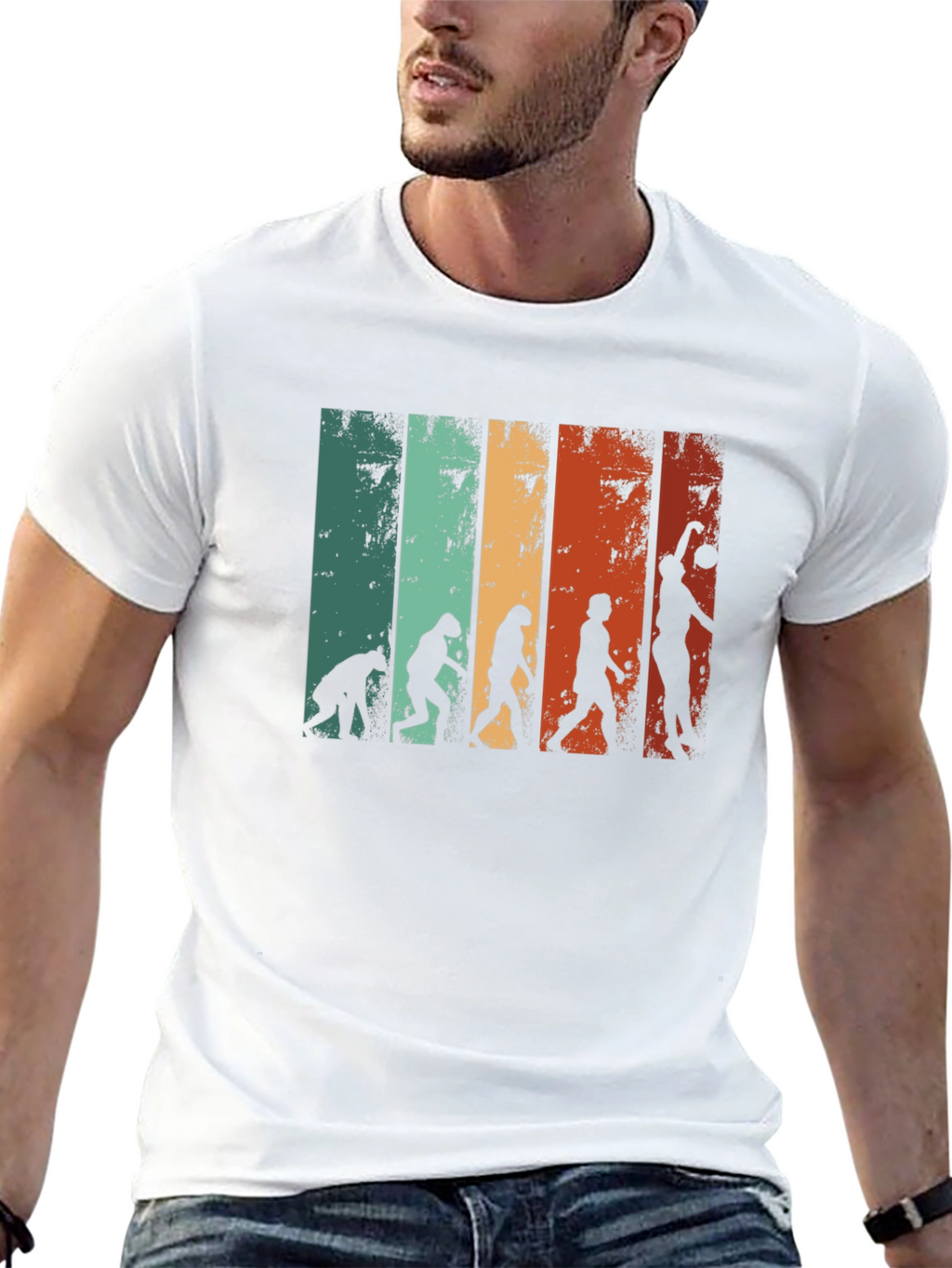 Basketball Evolution Mens T-Shirt