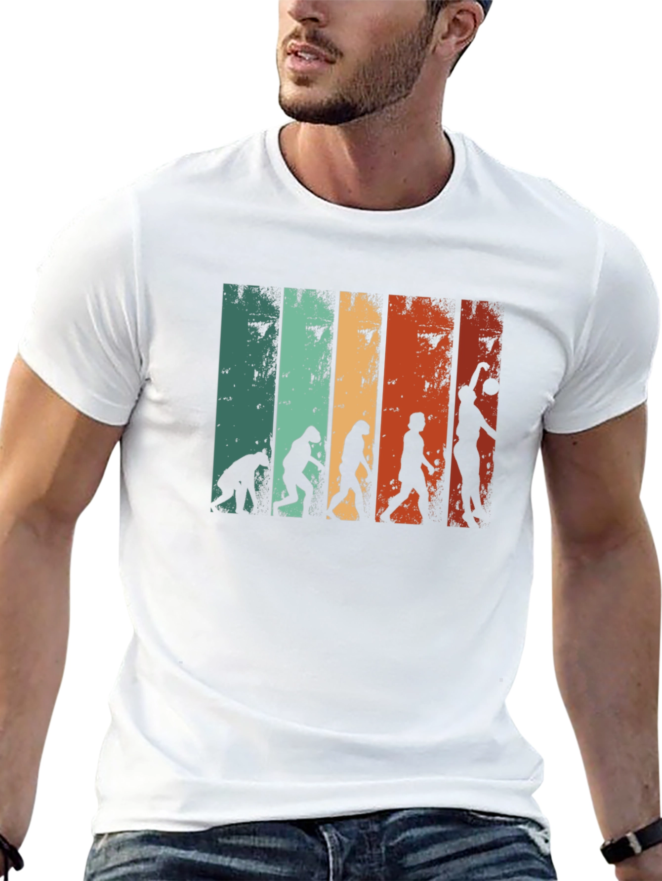 Basketball Evolution Mens T-Shirt