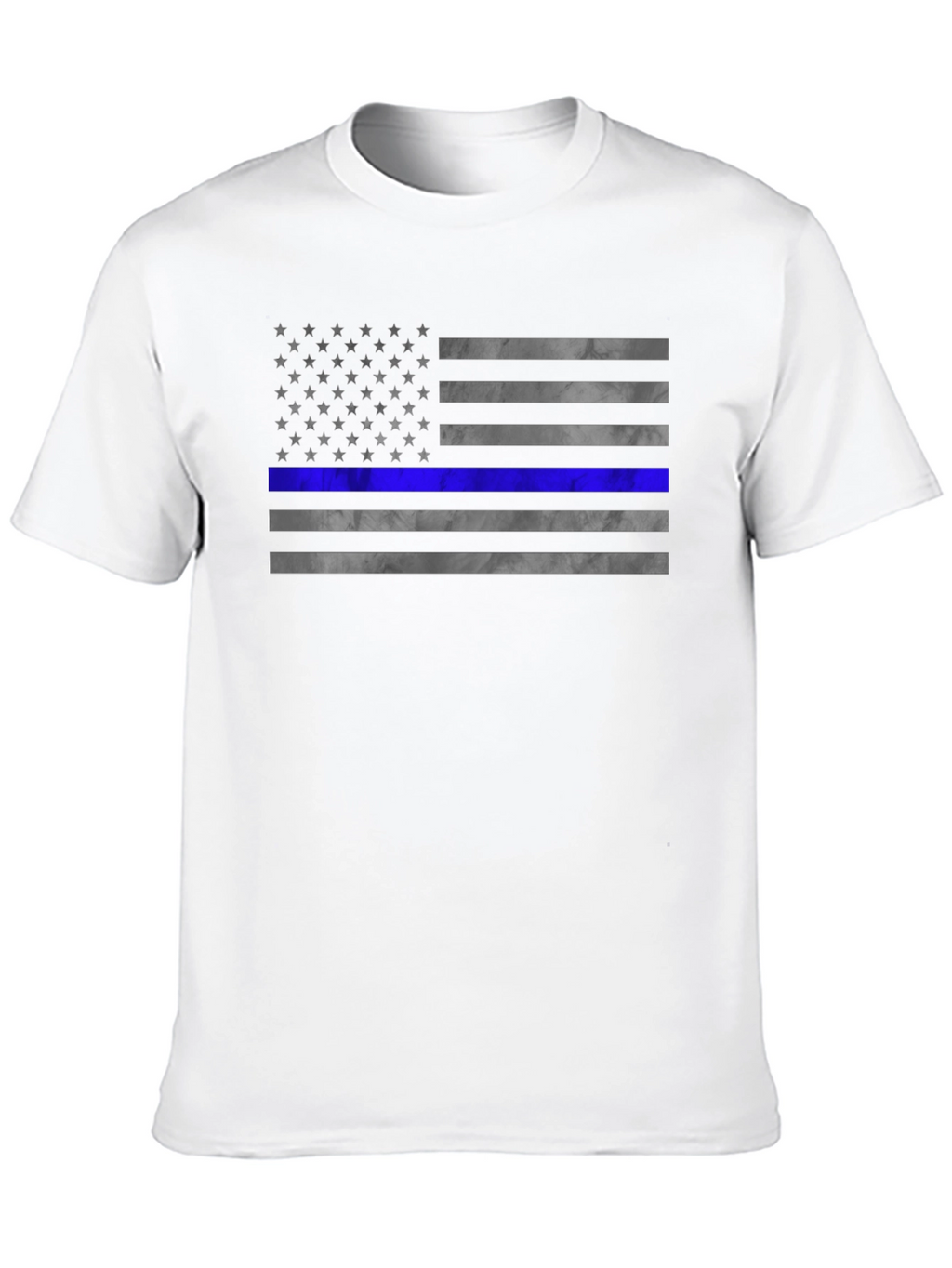 Thin Blue Line American Flag T-Shirt