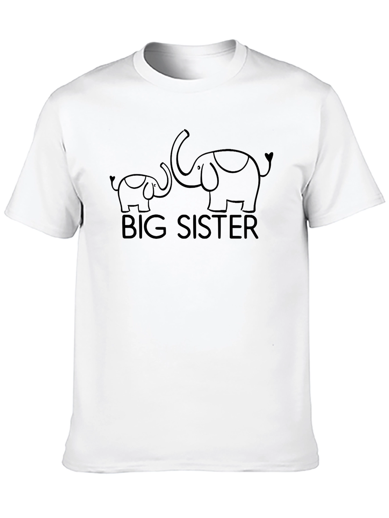 Big Sister Elephant Matching T-Shirt