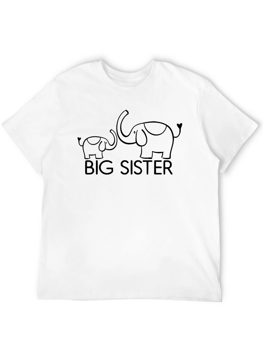 Big Sister Elephant Matching T-Shirt