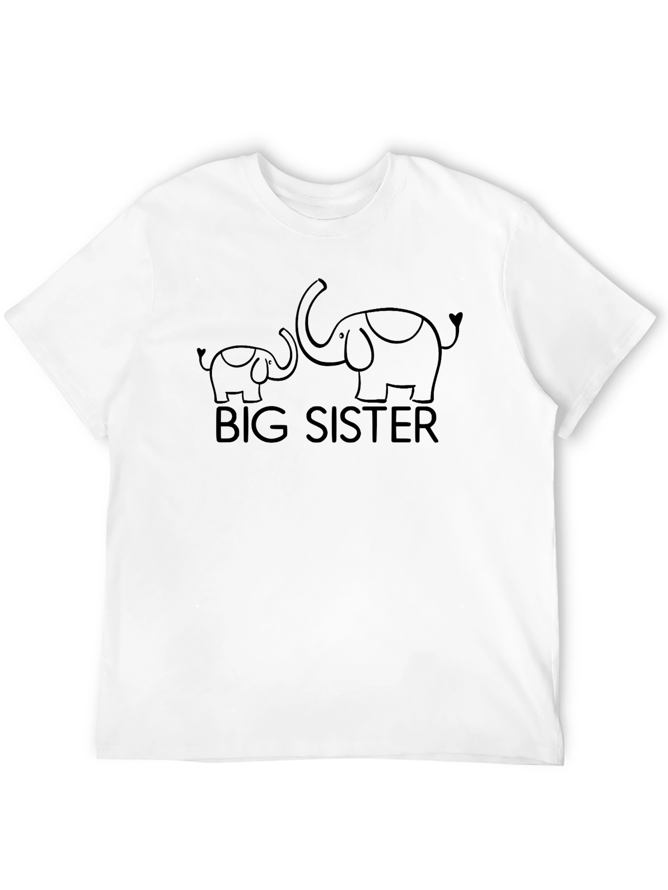 Big Sister Elephant Matching T-Shirt
