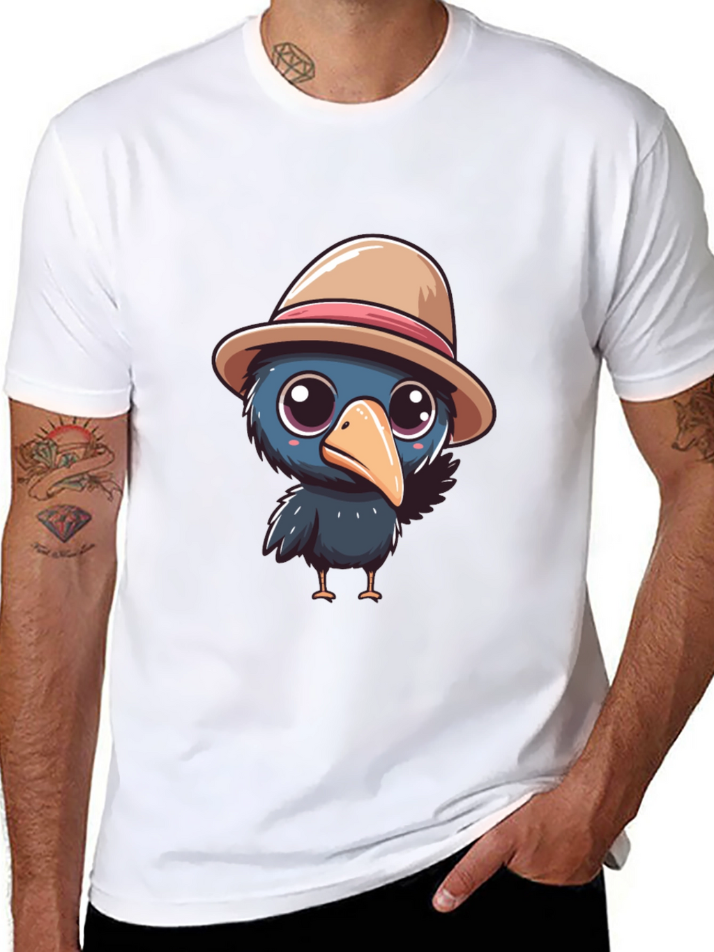 Cartoon Crow T-Shirt