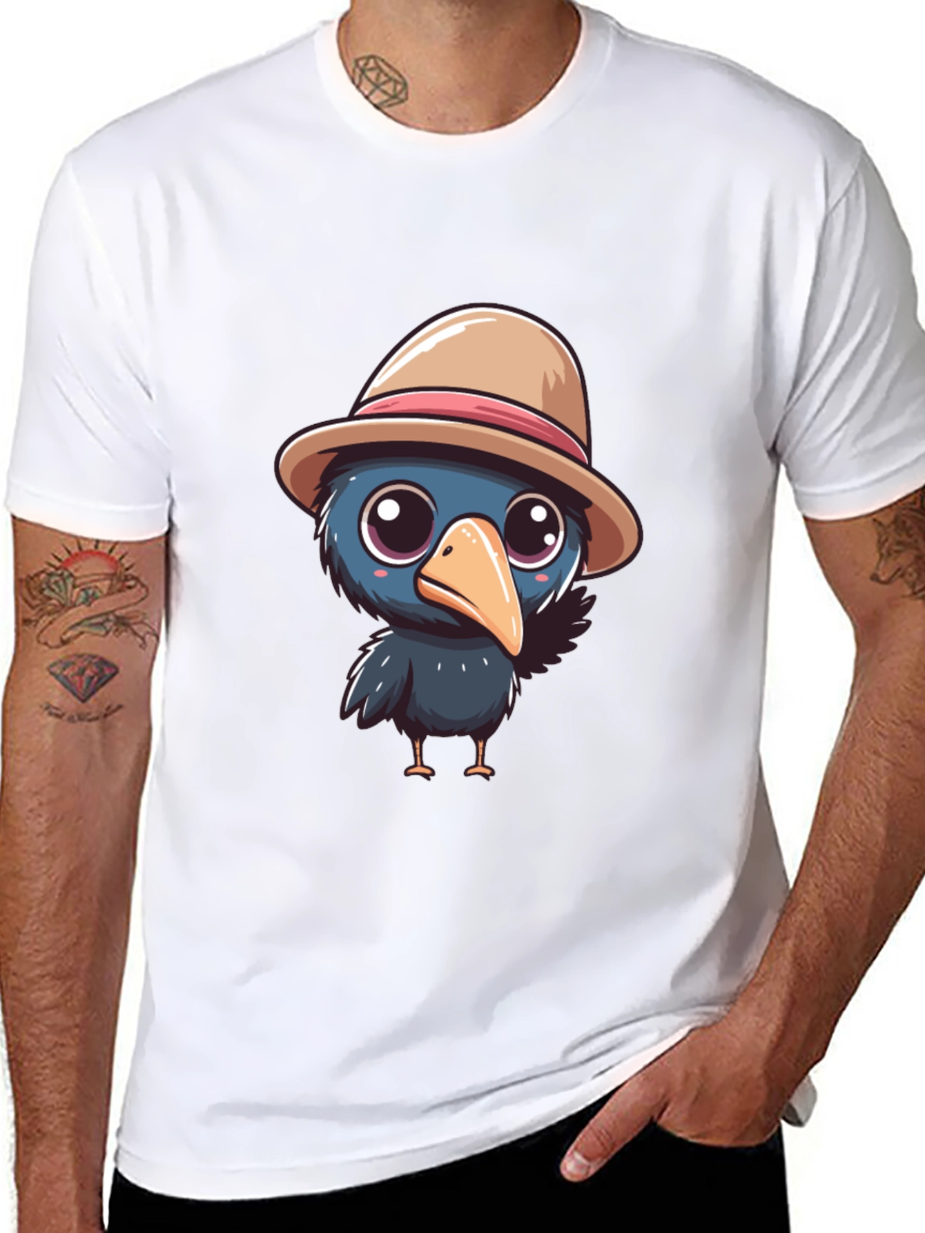 Cartoon Crow T-Shirt