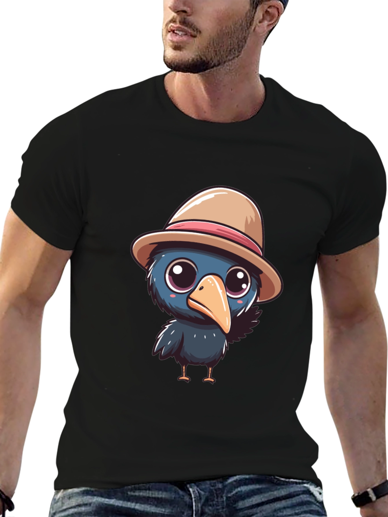 Cartoon Crow T-Shirt