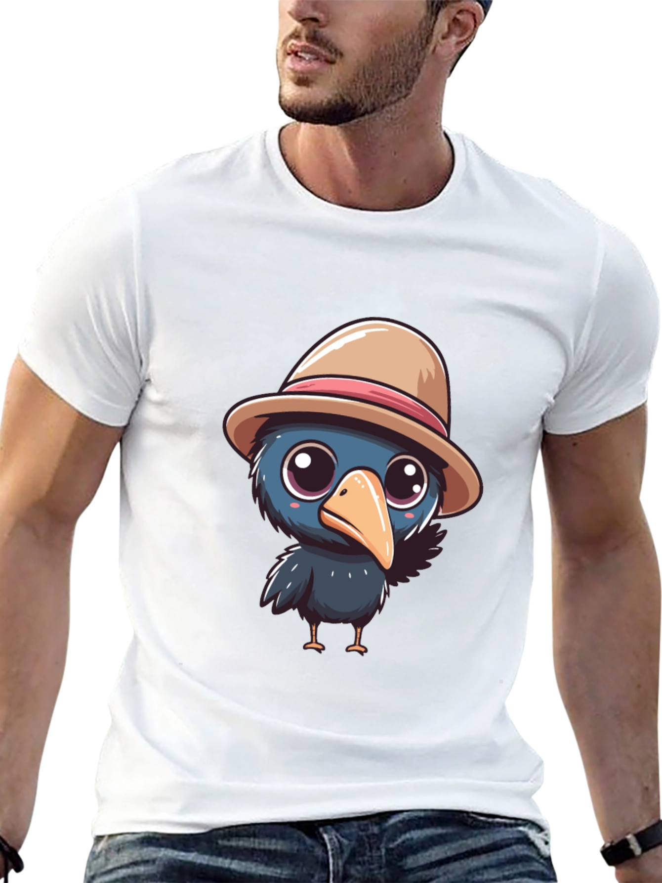 Cartoon Crow T-Shirt