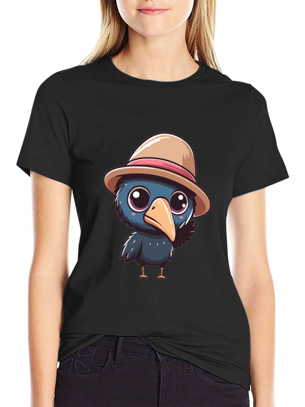 Cartoon Crow T-Shirt