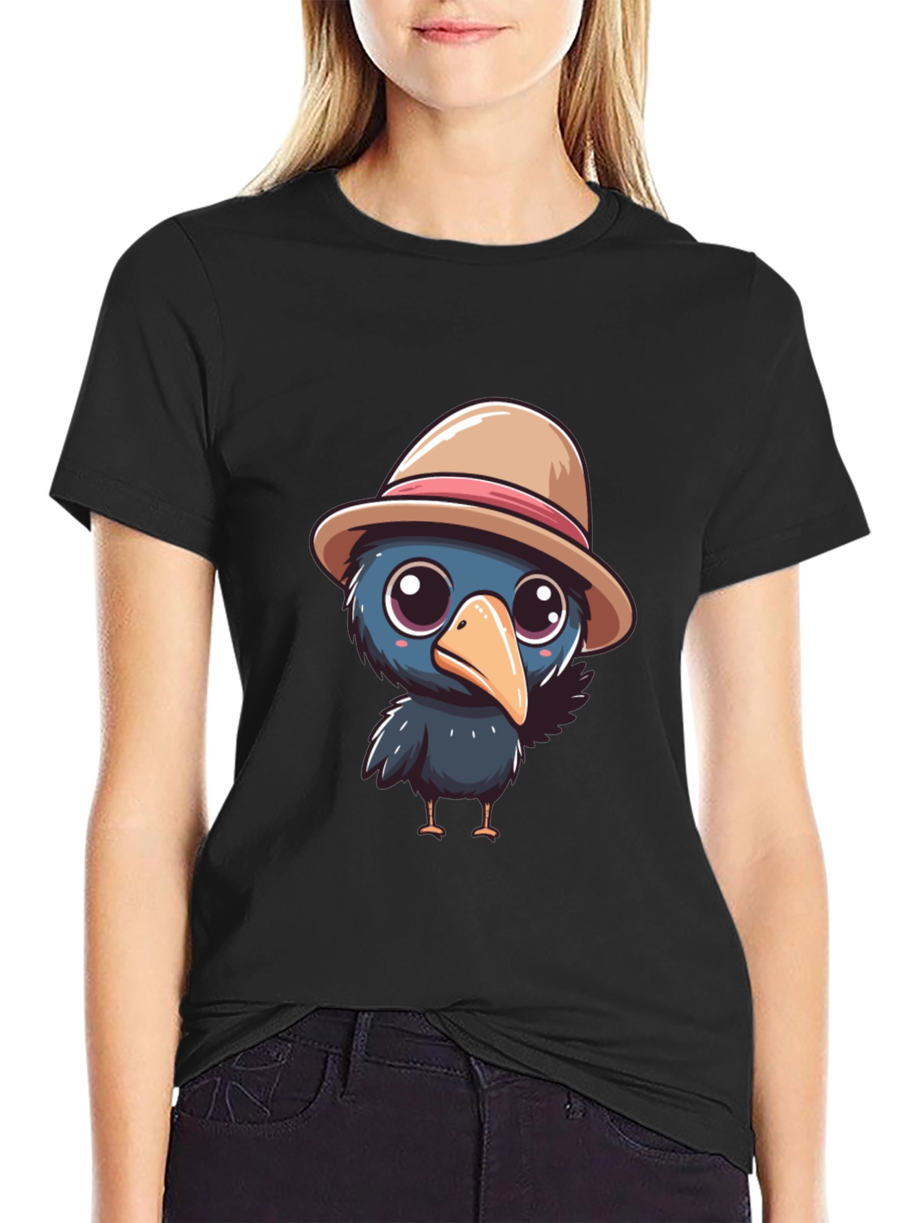 Cartoon Crow T-Shirt