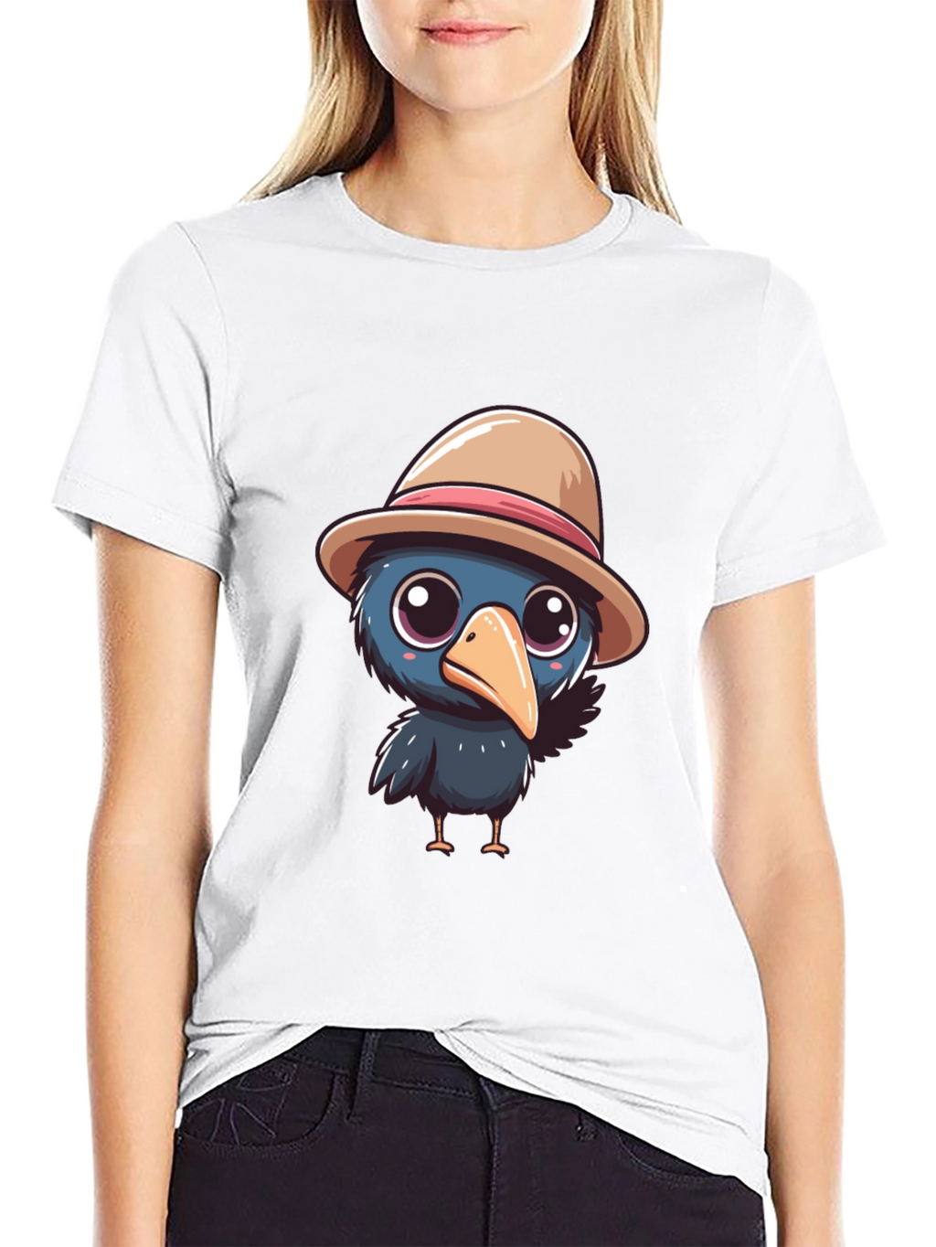 Cartoon Crow T-Shirt