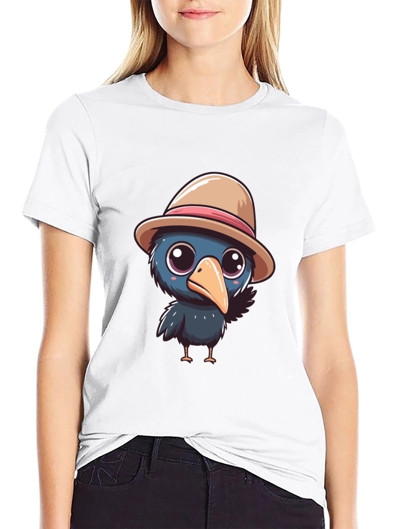 Cartoon Crow T-Shirt