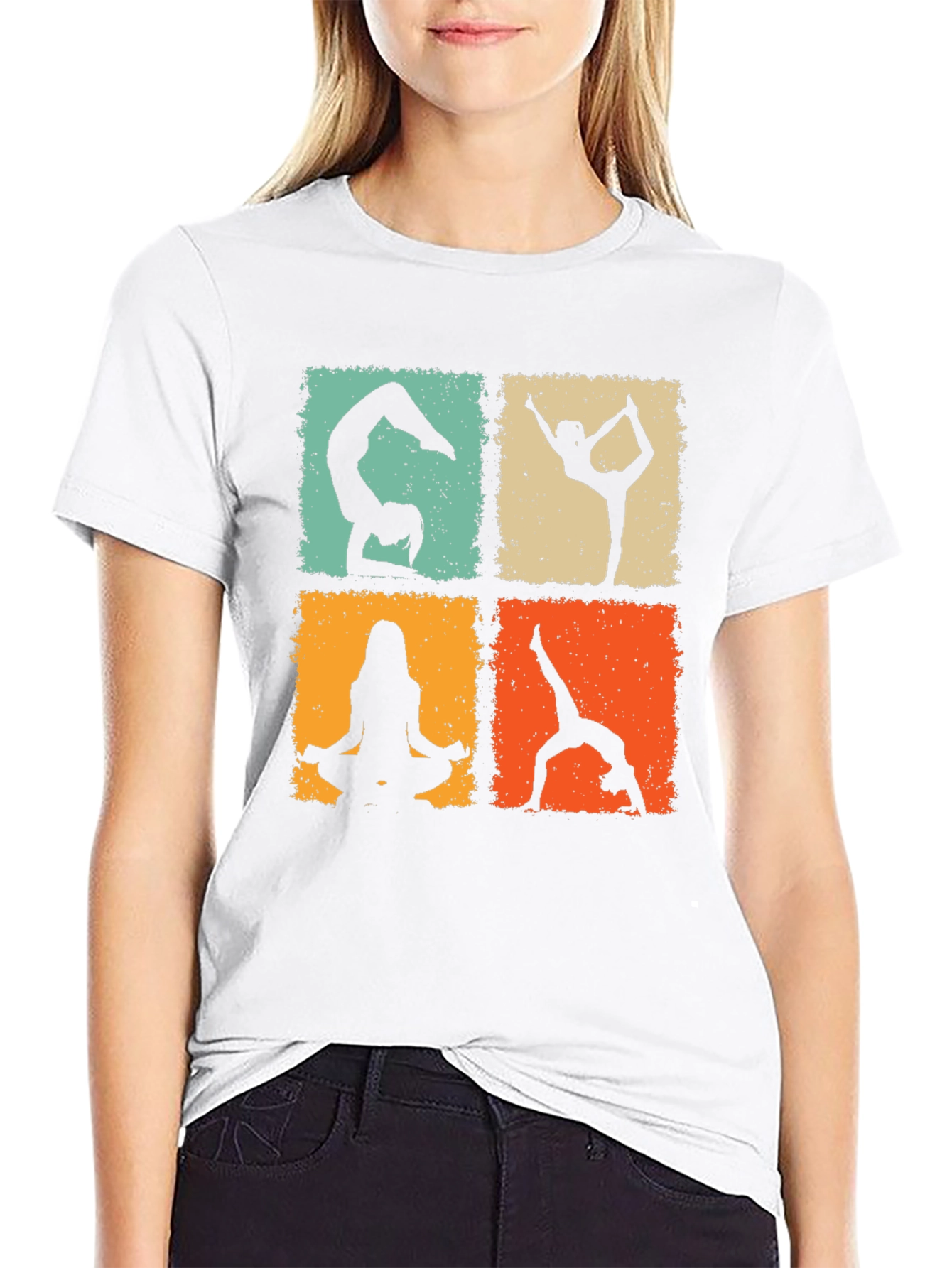 Yoga Poses Graphic Tee - Trendy & Comfortable