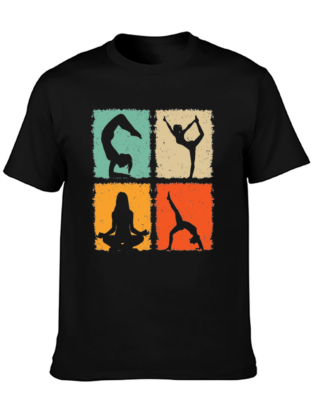 Yoga Poses Graphic Tee - Trendy & Comfortable