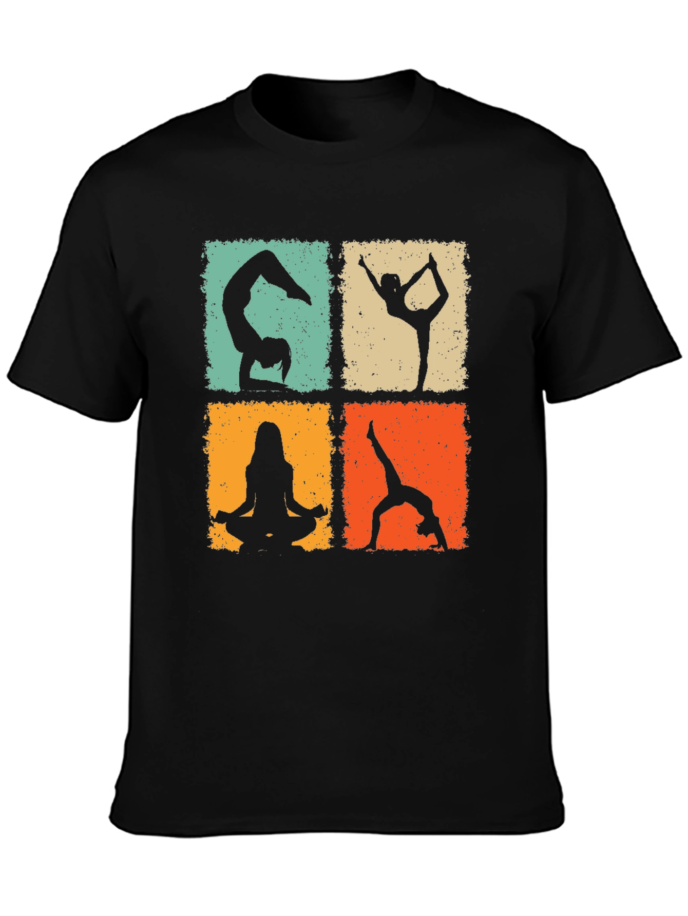 Yoga Poses Graphic Tee - Trendy & Comfortable