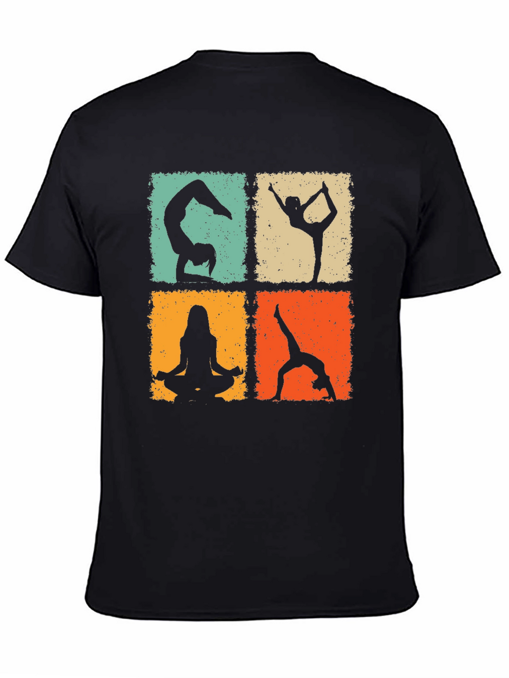 Yoga Poses Graphic Tee - Trendy & Comfortable