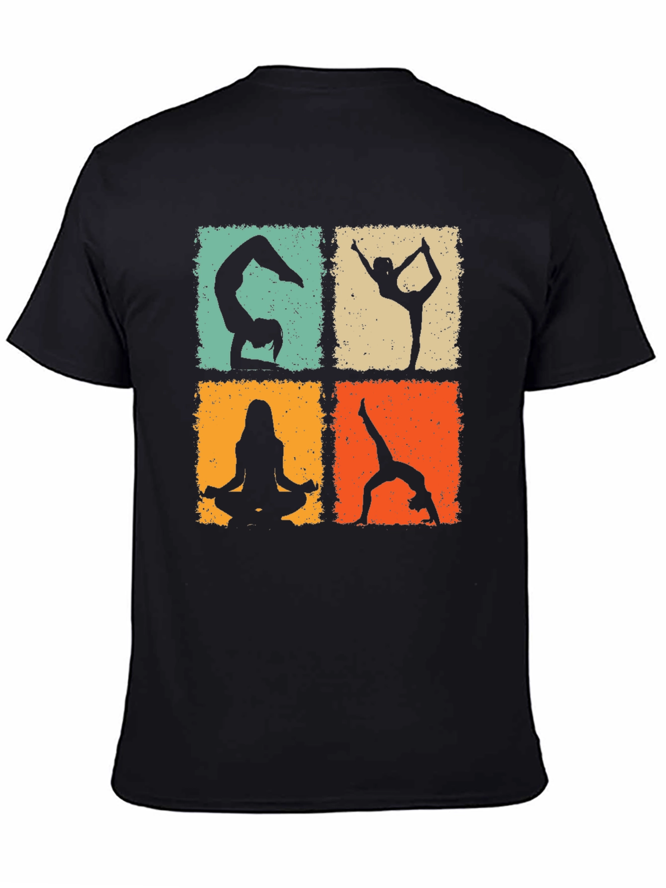 Yoga Poses Graphic Tee - Trendy & Comfortable