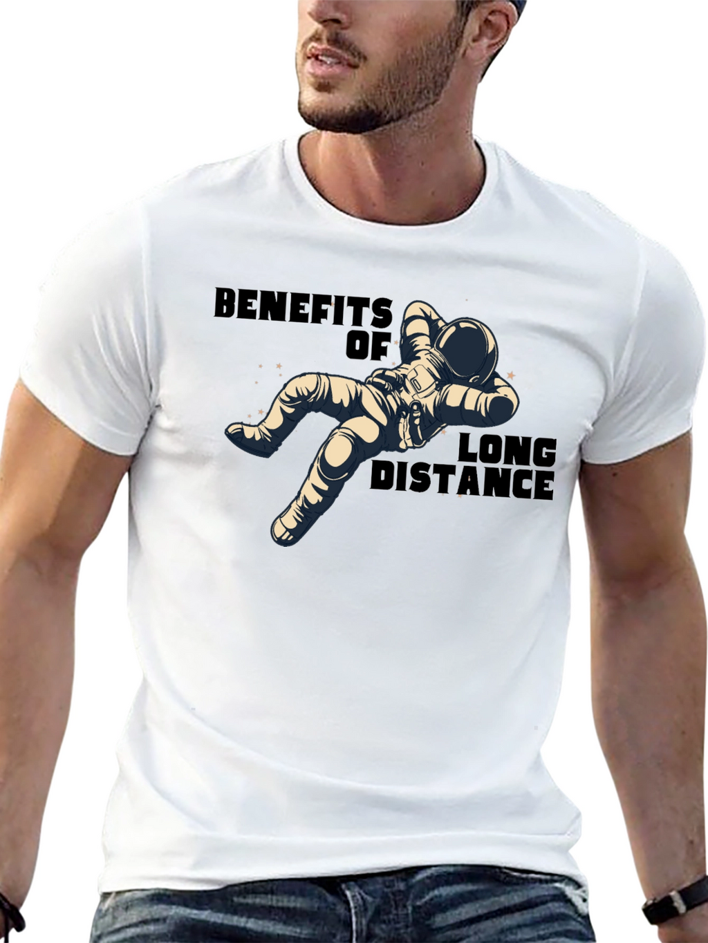 Benefits of Long Distance Astronaut T-Shirt