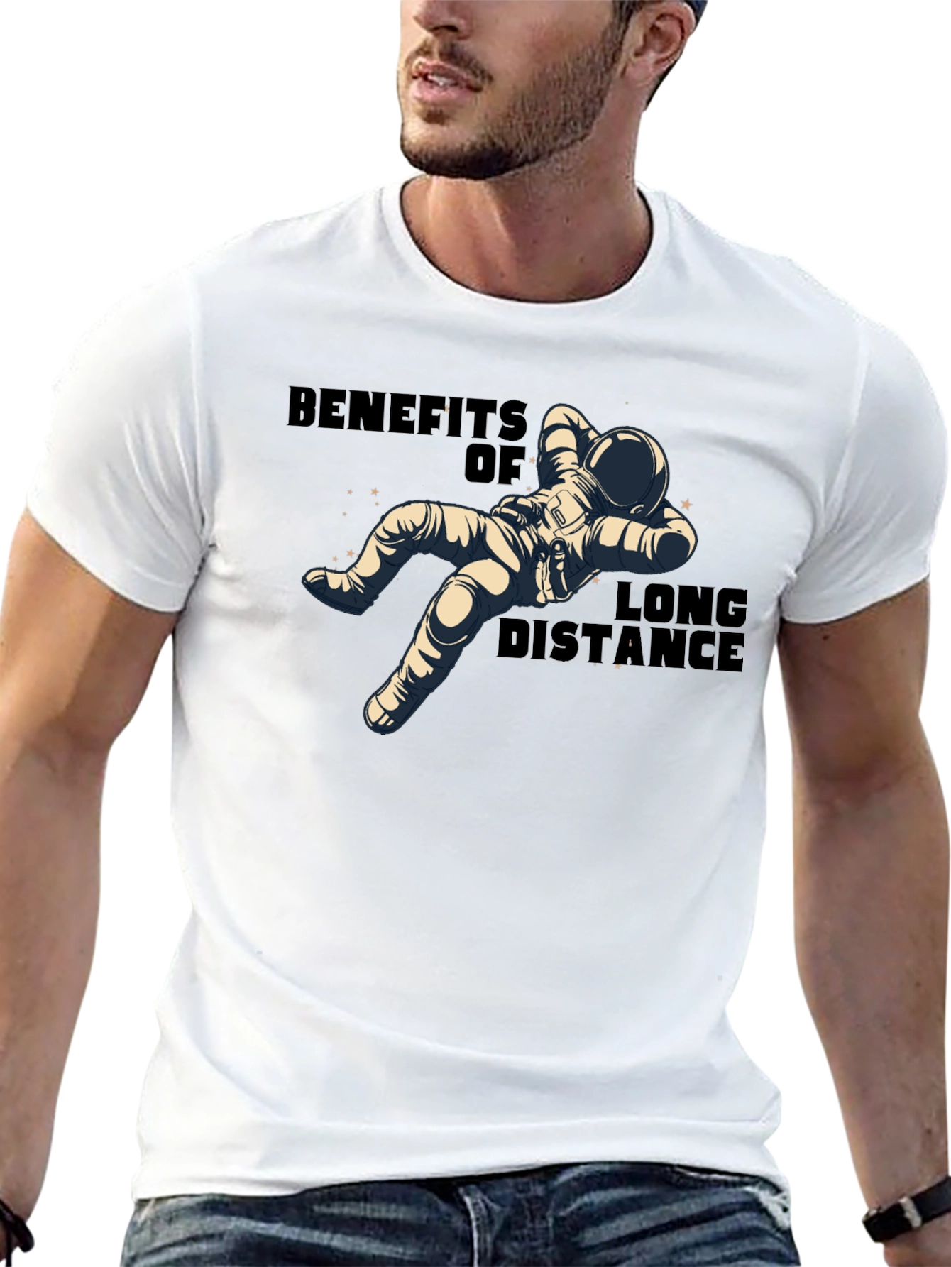 Benefits of Long Distance Astronaut T-Shirt