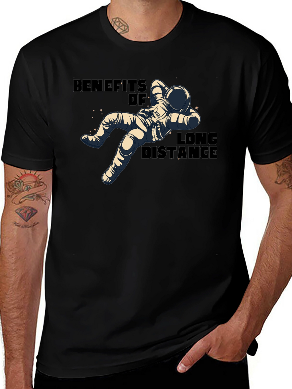 Benefits of Long Distance Astronaut T-Shirt
