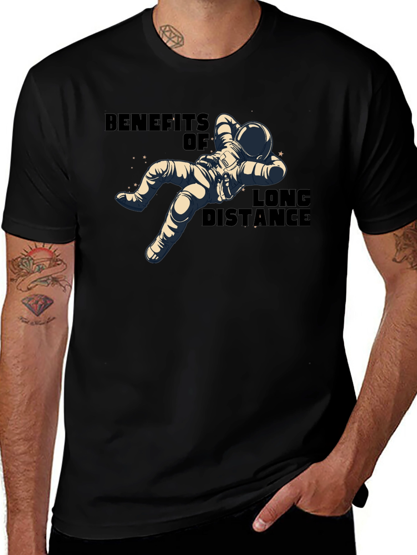 Benefits of Long Distance Astronaut T-Shirt