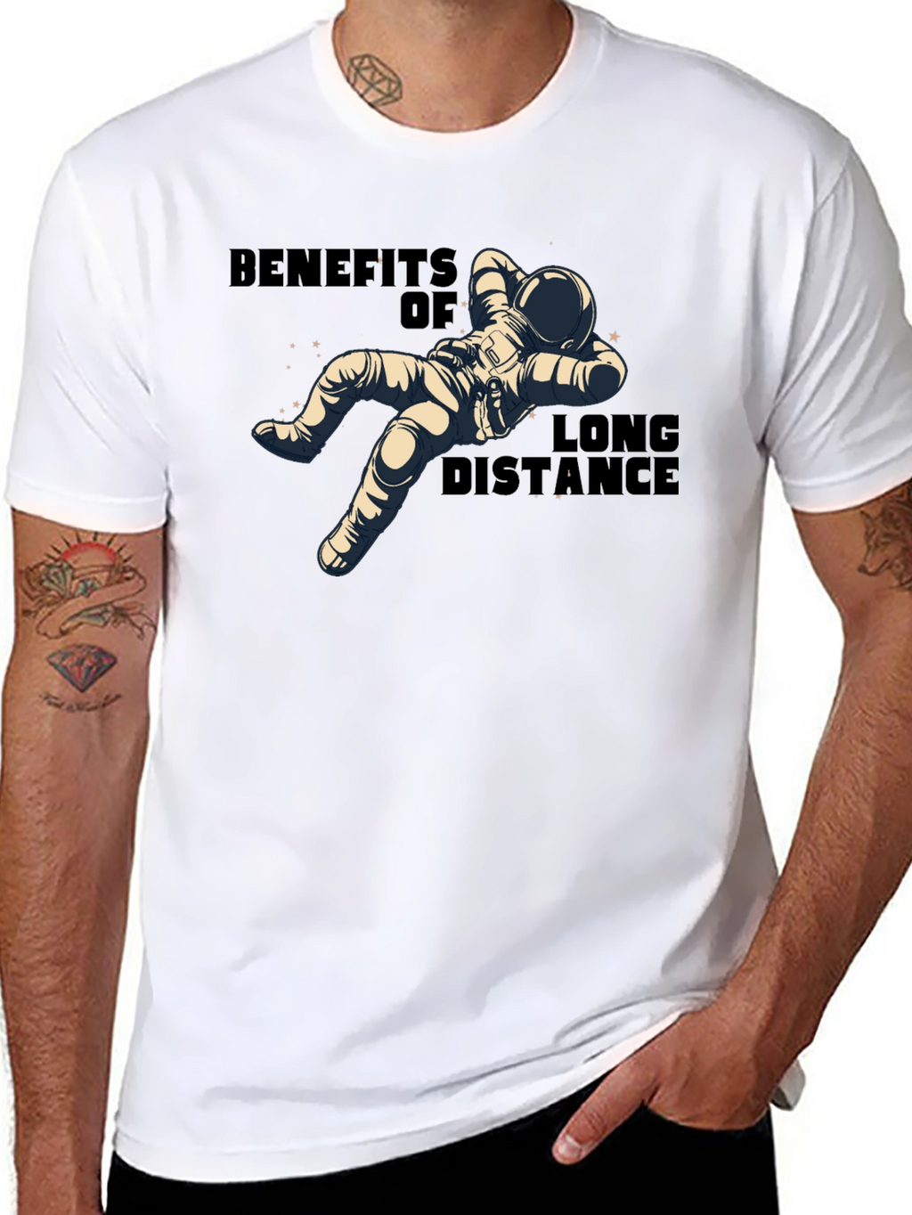 Benefits of Long Distance Astronaut T-Shirt
