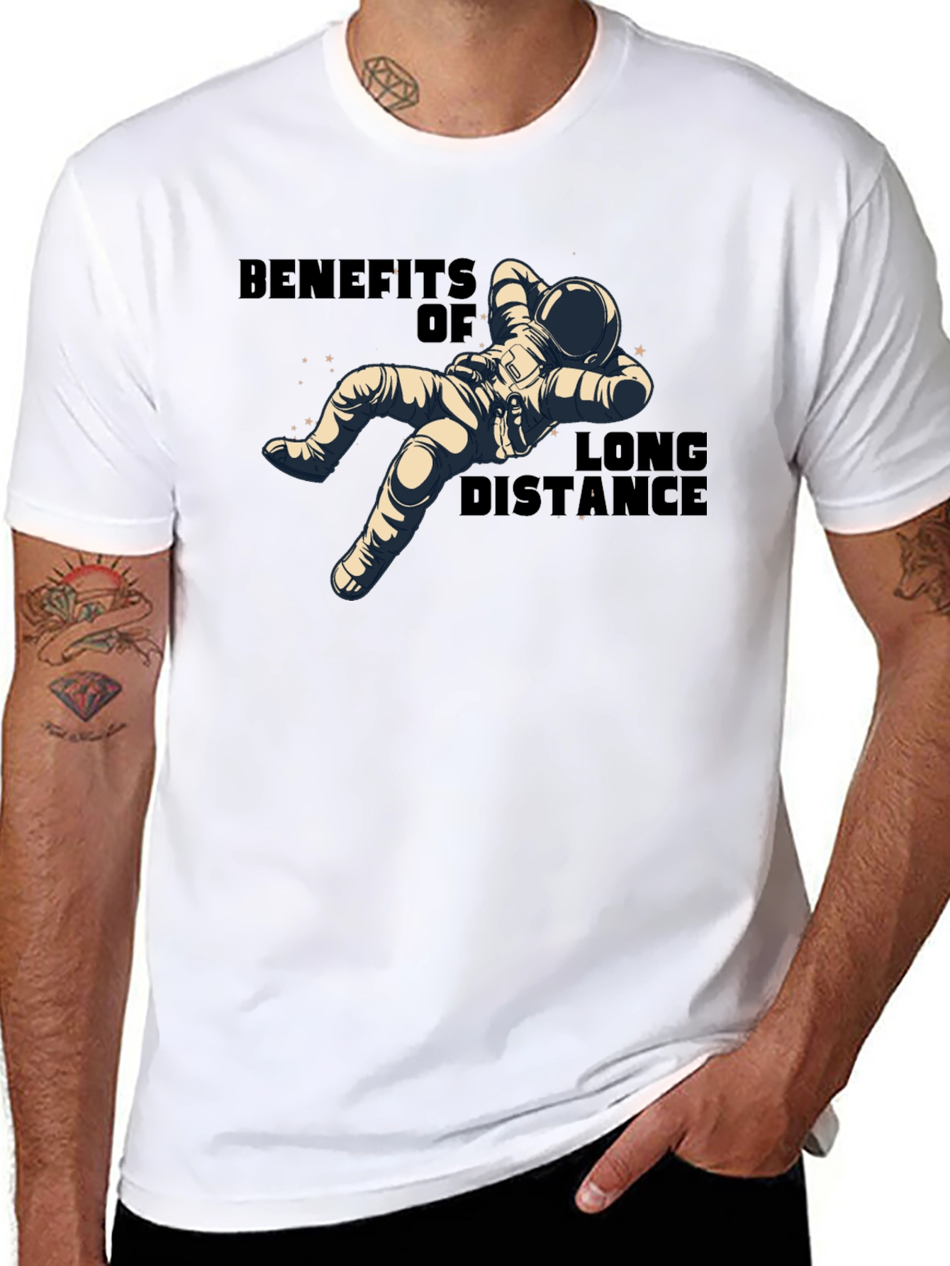 Benefits of Long Distance Astronaut T-Shirt