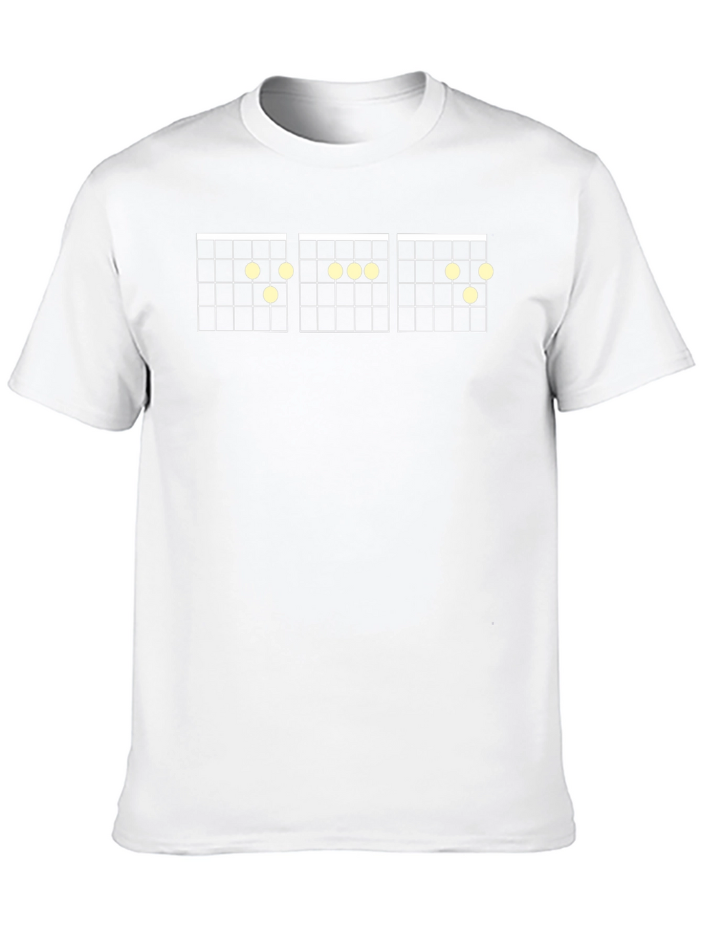 Guitar Chord Chart Black T-Shirt