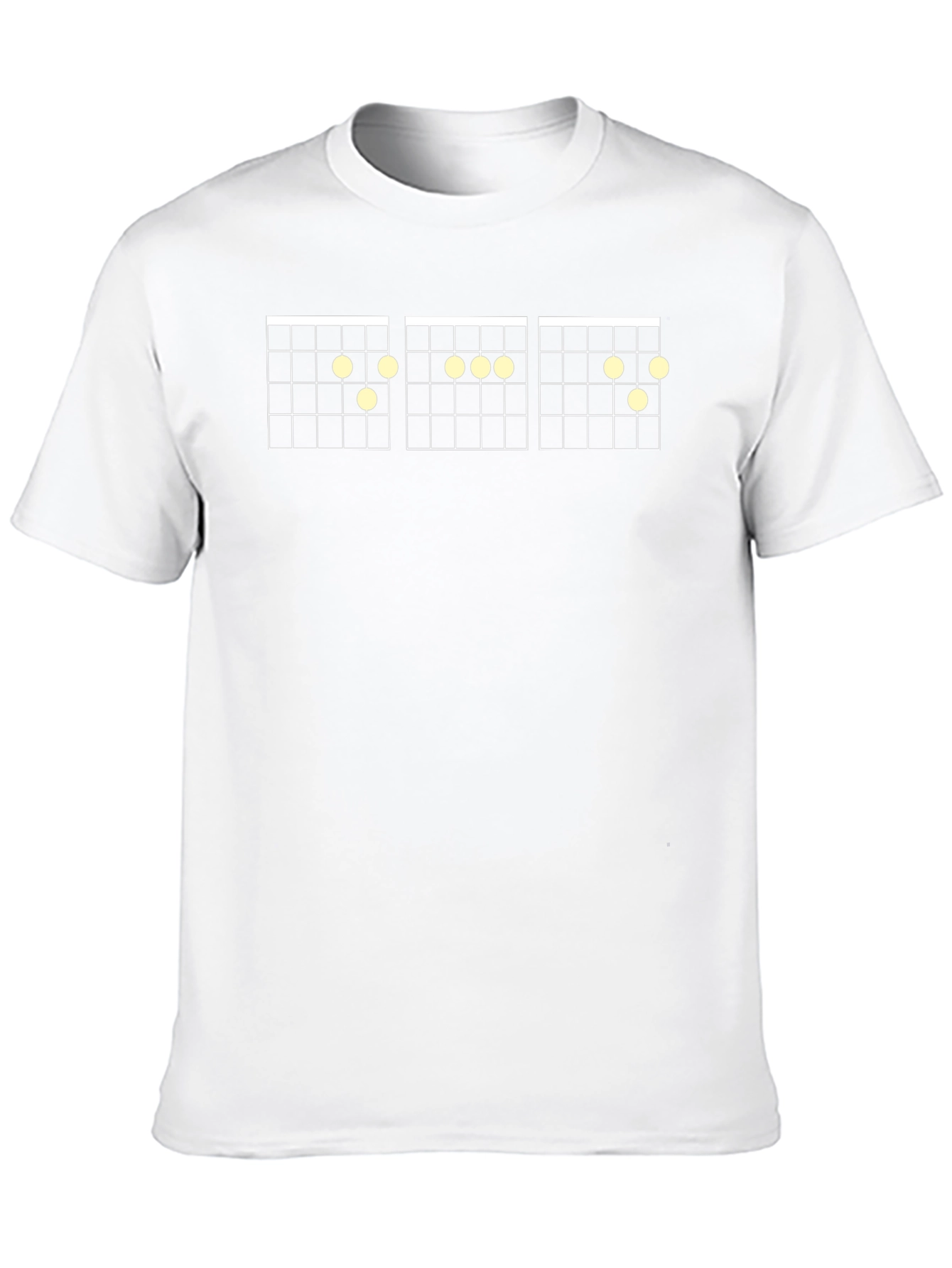 Guitar Chord Chart Black T-Shirt