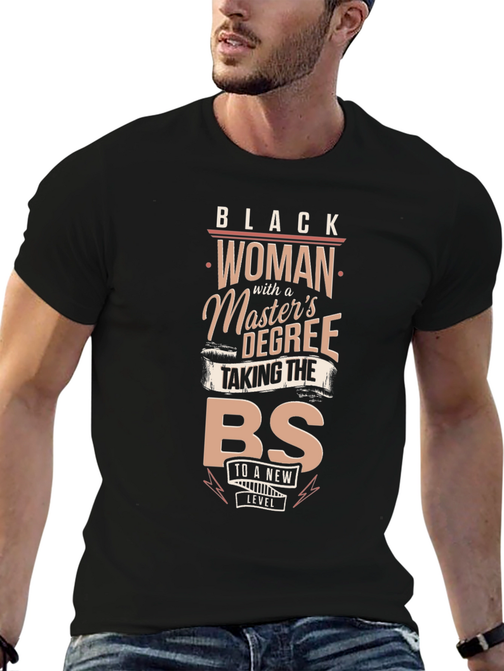 Black Woman with a Masters Degree T-Shirt