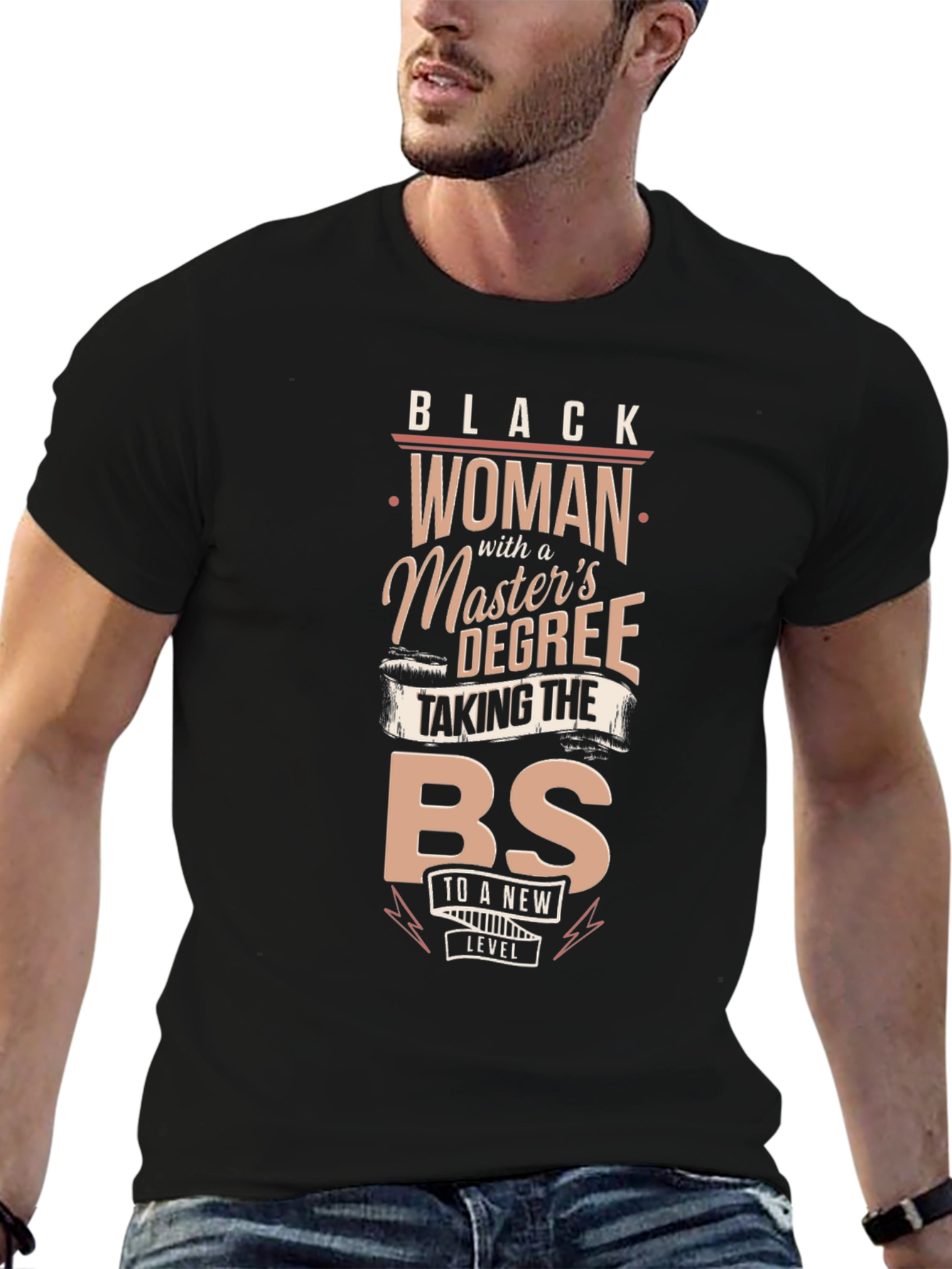 Black Woman with a Masters Degree T-Shirt